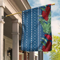 Women's Day Samoa Malu Tattoo Inspired Mix Teuila Garden Flag Royal Blue LT7 House Flag Royal Blue - Polynesian Pride