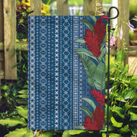 Women's Day Samoa Malu Tattoo Inspired Mix Teuila Garden Flag Royal Blue LT7 Garden Flag Royal Blue - Polynesian Pride