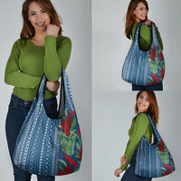 Women's Day Samoa Malu Tattoo Inspired Mix Teuila Grocery Bag Royal Blue LT7 - Polynesian Pride
