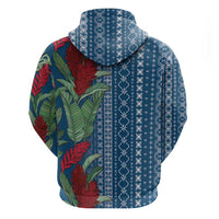 Women's Day Samoa Malu Tattoo Inspired Mix Teuila Hoodie Royal Blue LT7 - Polynesian Pride