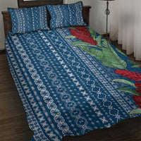 Women's Day Samoa Malu Tattoo Inspired Mix Teuila Quilt Bed Set Royal Blue LT7 Royal Blue - Polynesian Pride