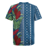 Women's Day Samoa Malu Tattoo Inspired Mix Teuila Rugby Jersey Royal Blue LT7 - Polynesian Pride