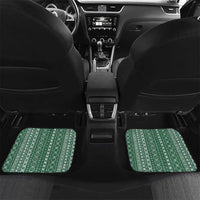 Women's Day Samoa Malu Tattoo Inspired Mix Teuila Car Mats Sage Green LT7 Set 2pcs - Back Sage Green - Polynesian Pride