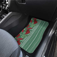 Women's Day Samoa Malu Tattoo Inspired Mix Teuila Car Mats Sage Green LT7 - Polynesian Pride