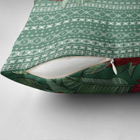 Women's Day Samoa Malu Tattoo Inspired Mix Teuila Pillow Cover Sage Green LT7 - Polynesian Pride