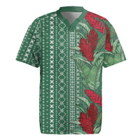 Women's Day Samoa Malu Tattoo Inspired Mix Teuila Rugby Jersey Sage Green LT7 Sage Green - Polynesian Pride
