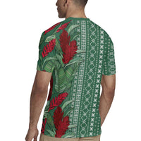 Women's Day Samoa Malu Tattoo Inspired Mix Teuila Rugby Jersey Sage Green LT7 - Polynesian Pride