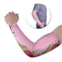 Women's Day Samoa Malu Tattoo Inspired Mix Teuila Arm Sleeves Rose Pink LT7 Set of 2 Rose Pink - Polynesian Pride
