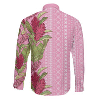 Women's Day Samoa Malu Tattoo Inspired Mix Teuila Family Matching Mermaid Dress and Hawaiian Shirt Rose Pink