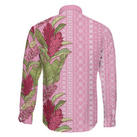 Women's Day Samoa Malu Tattoo Inspired Mix Teuila Family Matching Off Shoulder Short Dress and Hawaiian Shirt Rose Pink LT7 - Polynesian Pride