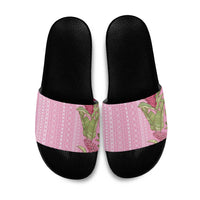 Women's Day Samoa Malu Tattoo Inspired Mix Teuila Slide Sandals Rose Pink LT7 Rose Pink - Polynesian Pride