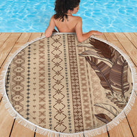Women's Day Samoa Malu Tattoo Inspired Mix Teuila Beach Blanket Vintage Tapa