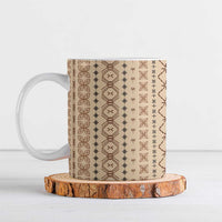 Women's Day Samoa Malu Tattoo Inspired Mix Teuila Ceramic Mug Vintage Tapa