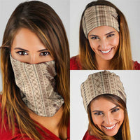 Women's Day Samoa Malu Tattoo Inspired Mix Teuila Neck Gaiter Vintage Tapa LT7 - Polynesian Pride