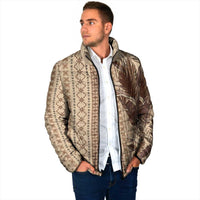 Women's Day Samoa Malu Tattoo Inspired Mix Teuila Padded Jacket Vintage Tapa LT7 - Polynesian Pride