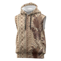 Women's Day Samoa Malu Tattoo Inspired Mix Teuila Sleeveless Hoodie Vintage Tapa
