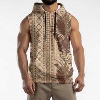 Women's Day Samoa Malu Tattoo Inspired Mix Teuila Sleeveless Hoodie Vintage Tapa