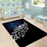 Maori Matariki Area Rug Landscape Styled Fern - Galaxy
