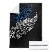 Maori Matariki Blanket Landscape Styled Fern - Galaxy