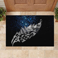 Maori Matariki Rubber Doormat Landscape Styled Fern - Galaxy