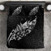 Maori Matariki Bedding Set Landscape Styled Fern - Monochrome