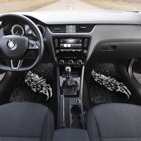 Maori Matariki Car Mats Landscape Styled Fern - Monochrome