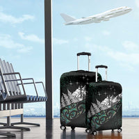 Maori Matariki Luggage Cover Landscape Styled Fern - Paua Shell