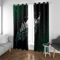 Maori Matariki Window Curtain Landscape Styled Fern - Paua Shell