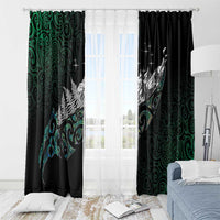 Maori Matariki Window Curtain Landscape Styled Fern - Paua Shell