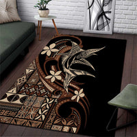 Samoa Manuia le Aso Tuto'atasi Area Rug Siapo Mamanu Mix Tatau Marlin