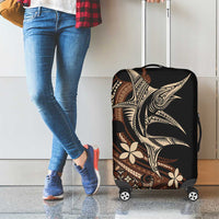 Samoa Manuia le Aso Tuto'atasi Luggage Cover Siapo Mamanu Mix Tatau Marlin