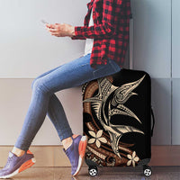 Samoa Manuia le Aso Tuto'atasi Luggage Cover Siapo Mamanu Mix Tatau Marlin