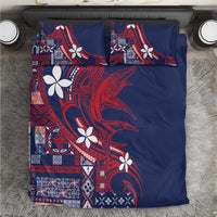 Samoa Manuia le Aso Tuto'atasi Bedding Set Siapo Mamanu Mix Tatau Marlin - Flag Color