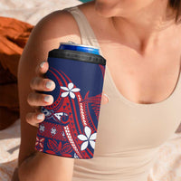 Samoa Manuia le Aso Tuto'atasi 4 in 1 Can Cooler Tumbler Siapo Mamanu Mix Tatau Marlin - Flag Color