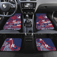 Samoa Manuia le Aso Tuto'atasi Car Mats Siapo Mamanu Mix Tatau Marlin - Flag Color