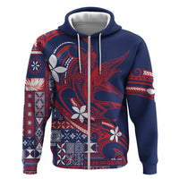 Samoa Manuia le Aso Tuto'atasi Hoodie Siapo Mamanu Mix Tatau Marlin - Flag Color