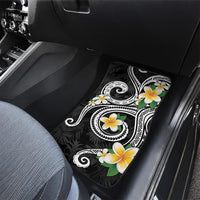 Kanaka Maoli Hawaii Plumeria Car Mats Dancing Tentacles Black Style