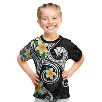 Kanaka Maoli Hawaii Plumeria Kid T Shirt Dancing Tentacles Black Style