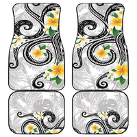 Kanaka Maoli Hawaii Plumeria Car Mats Dancing Tentacles White Style