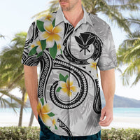Kanaka Maoli Hawaii Plumeria Hawaiian Shirt Dancing Tentacles White Style LT7 - Polynesian Pride
