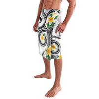 Kanaka Maoli Hawaii Plumeria Lavalava Dancing Tentacles White Style LT7 - Polynesian Pride