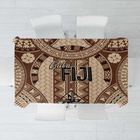 Bula Fiji Vintage Tablecloth Brown Masi Motifs