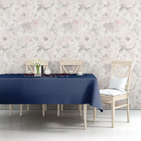 Manu Samoa Rugby Custom Navy Blue Tablecloth ʻIe Toga Pattern With Red Ula fala LT7 - Polynesian Pride