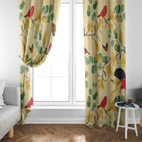 Aloha Hawaii Window Curtain I'iwi on Mamane Pastel Cream