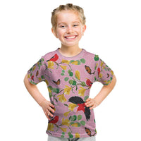 Aloha Hawaii Kid T Shirt I'iwi on Mamane Pastel Pink LT7 Pink - Polynesian Pride