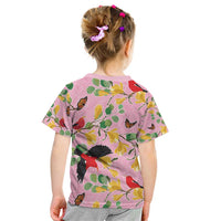 Aloha Hawaii Kid T Shirt I'iwi on Mamane Pastel Pink LT7 - Polynesian Pride