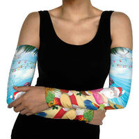 Have Yourself A Beachy Little Christmas Arm Sleeves with Santa Chilling - Polynesian Pride