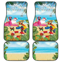 Have Yourself A Beachy Little Christmas Car Mats with Santa Chilling - Polynesian Pride