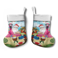 Have Yourself A Beachy Little Christmas Stocking with Santa Chilling - Polynesian Pride