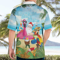 Have Yourself A Beachy Little Christmas Hawaiian Shirt with Santa Chilling - Polynesian Pride